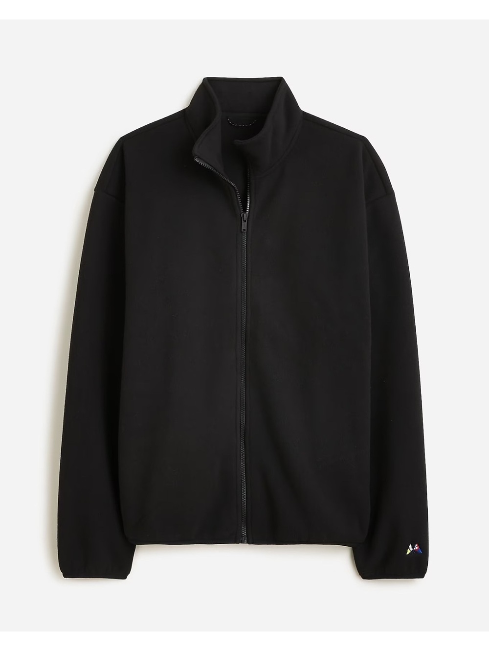 J.Crew Men’s Full-zip recycled-fleece jacket Black Size L